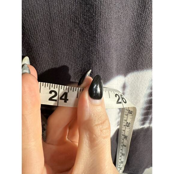 J Jill Top Women Medium Gray Tie Dye Boho Bohemian Beachy Flowy Tunic Organic - Picture 7 of 7